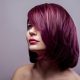 Purple Highlight on Brown Hair