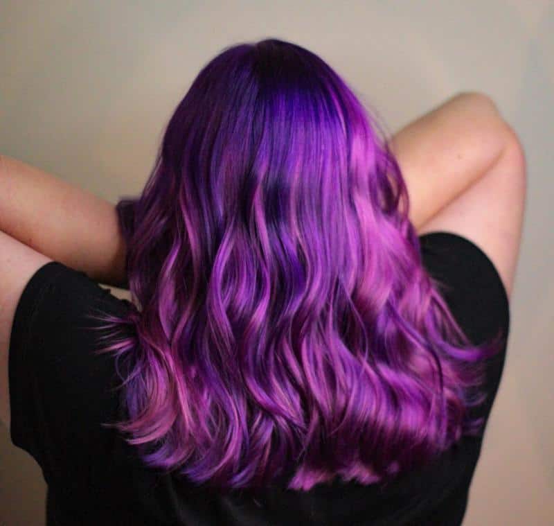 60+ Purple Highlight on Brown Hair Ideas (2025 Update) 51 Purple and Pink Hair 1
