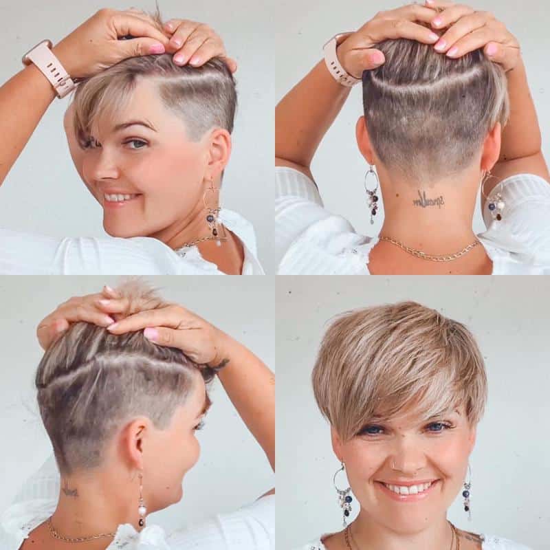 Pixie cut for round chubby face