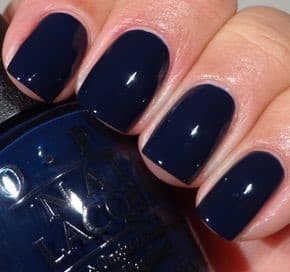 Simple Navy Blue Nails