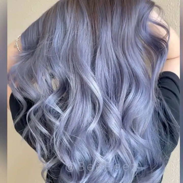 60+ Purple Highlight on Brown Hair Ideas (2025 Update) 26 Smoky Lavender Hair 2