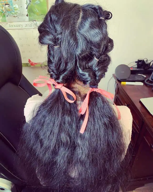 60+ Stylish Pigtail Hairstyles To Adopt In 2022 (Make You Feel Young And Fresh) 40 The Embellished Pigtail Braids 2