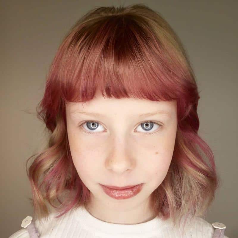 A bangs style for young girls 2