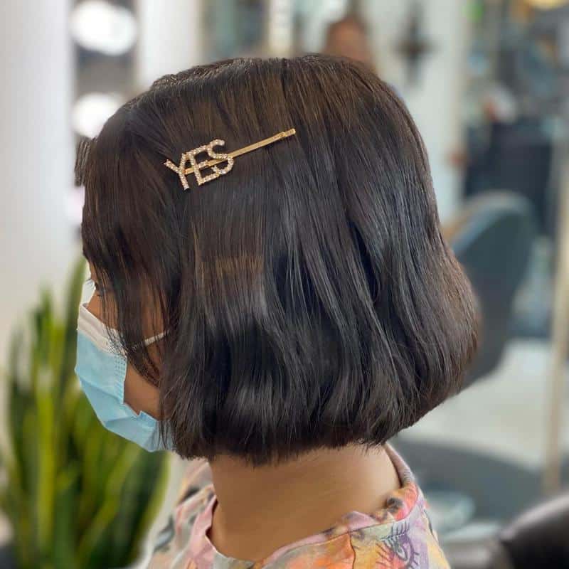 An angled bob for young girls 1