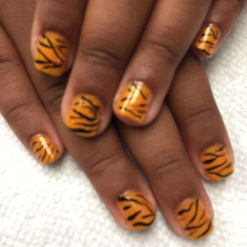100+ Best Cute Nail Ideas for Kids (2023 Update) 90 Animal Print Nails for Kids 1