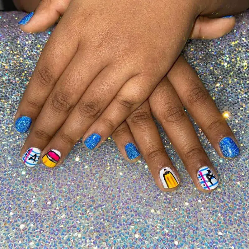 100+ Best Cute Nail Ideas for Kids (2023 Update) 25 Back to School Nails for Kids 1