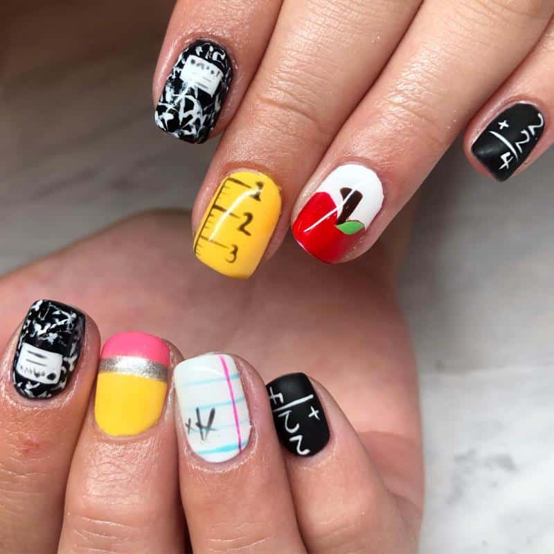 Back to School Nails for Kids 2