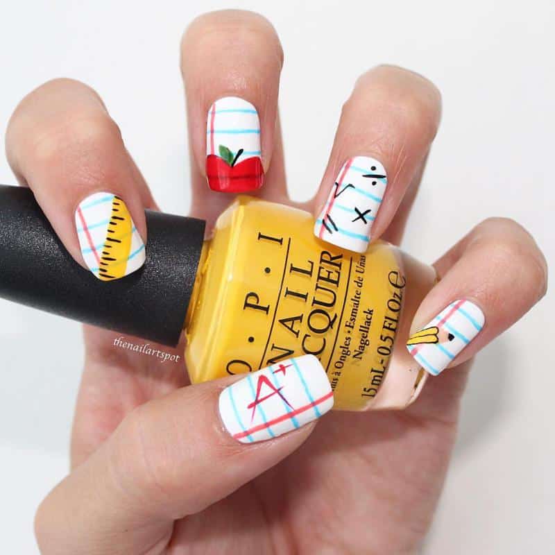 100+ Best Cute Nail Ideas for Kids (2023 Update) 27 Back to School Nails for Kids 3