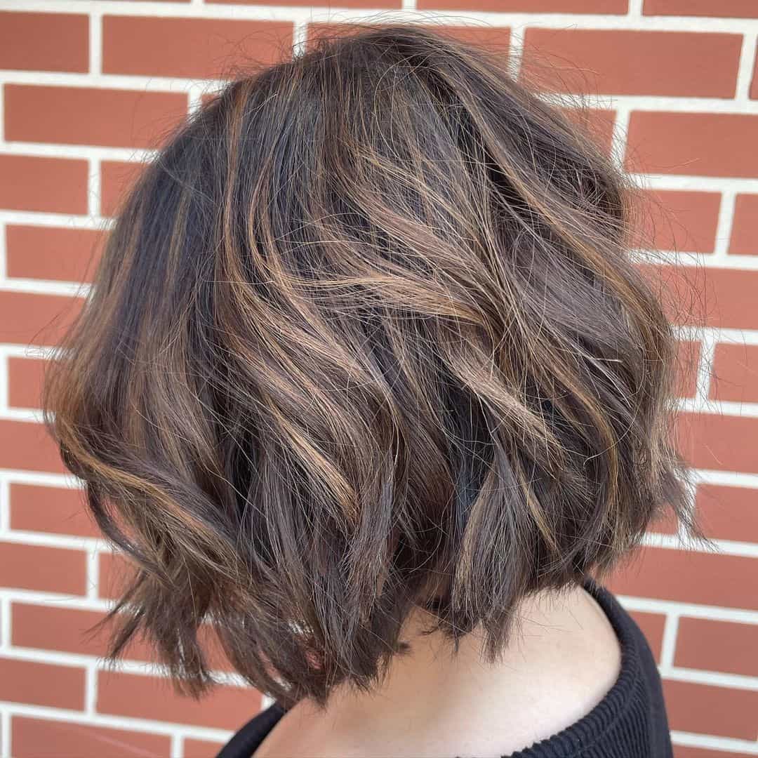 Balayage For Dark Hair Bob