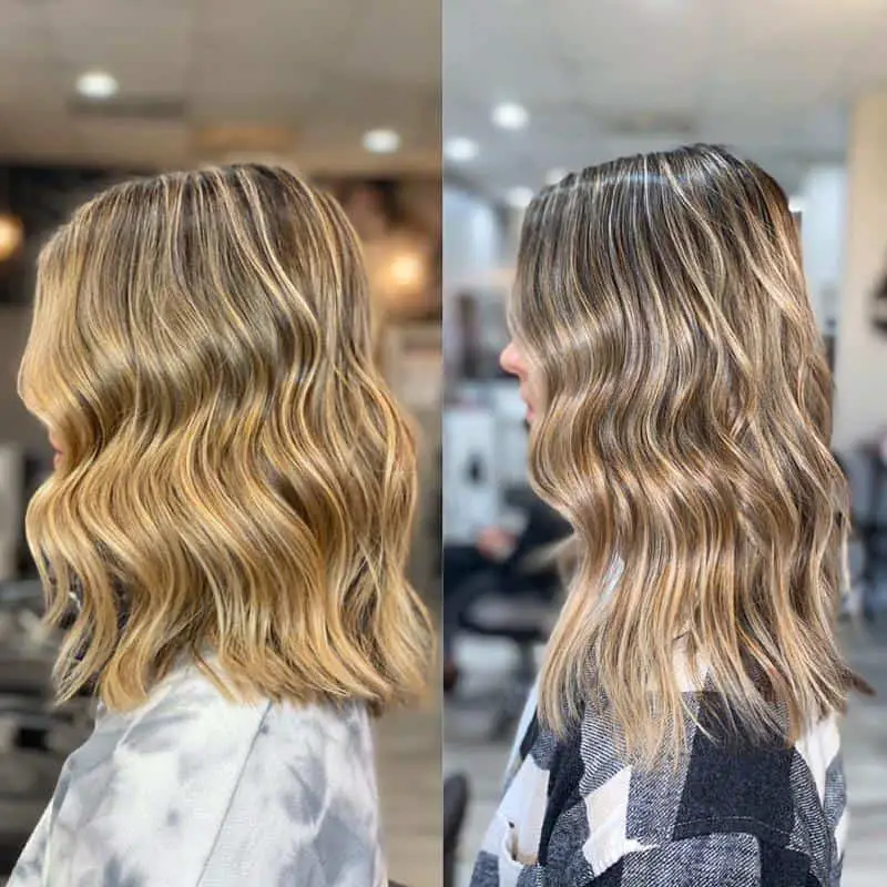 Beach Blonde Balayage On Brown Hair