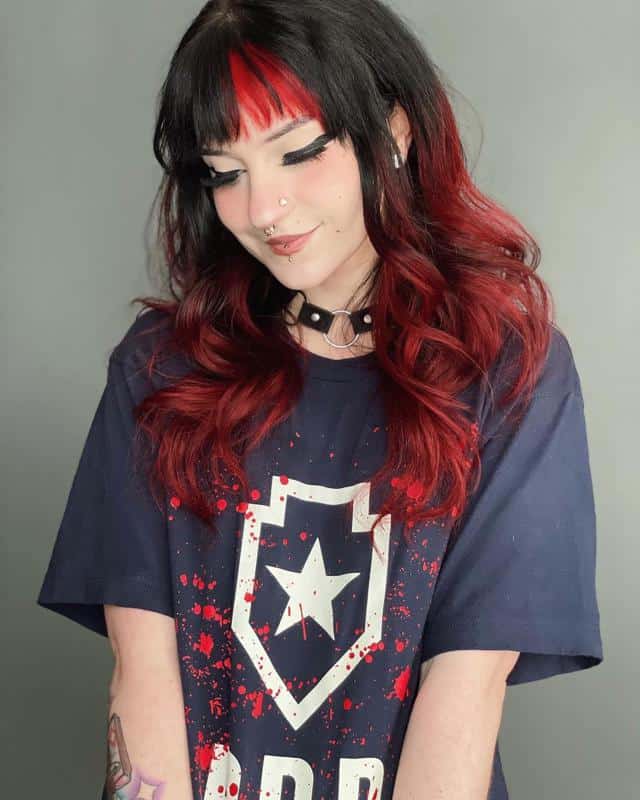 70+ Bold Dark Red Hair Styles: Latest Trends To Rock In 2022 72 Black and Red Hair 3
