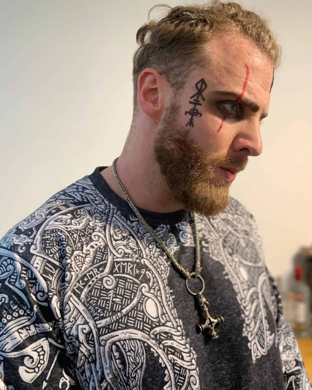 Top 30 Best Viking Hairstyle Ideas For Men (2023 Update) 32 Blonde Hairstyle & Beard Viking Male Idea