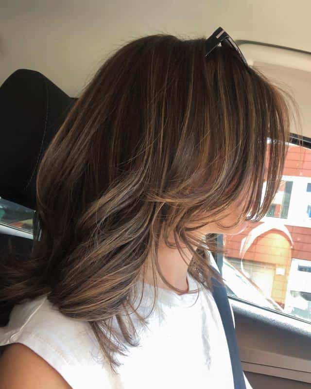 Blonde Highlights on Brown Natural Hair 2