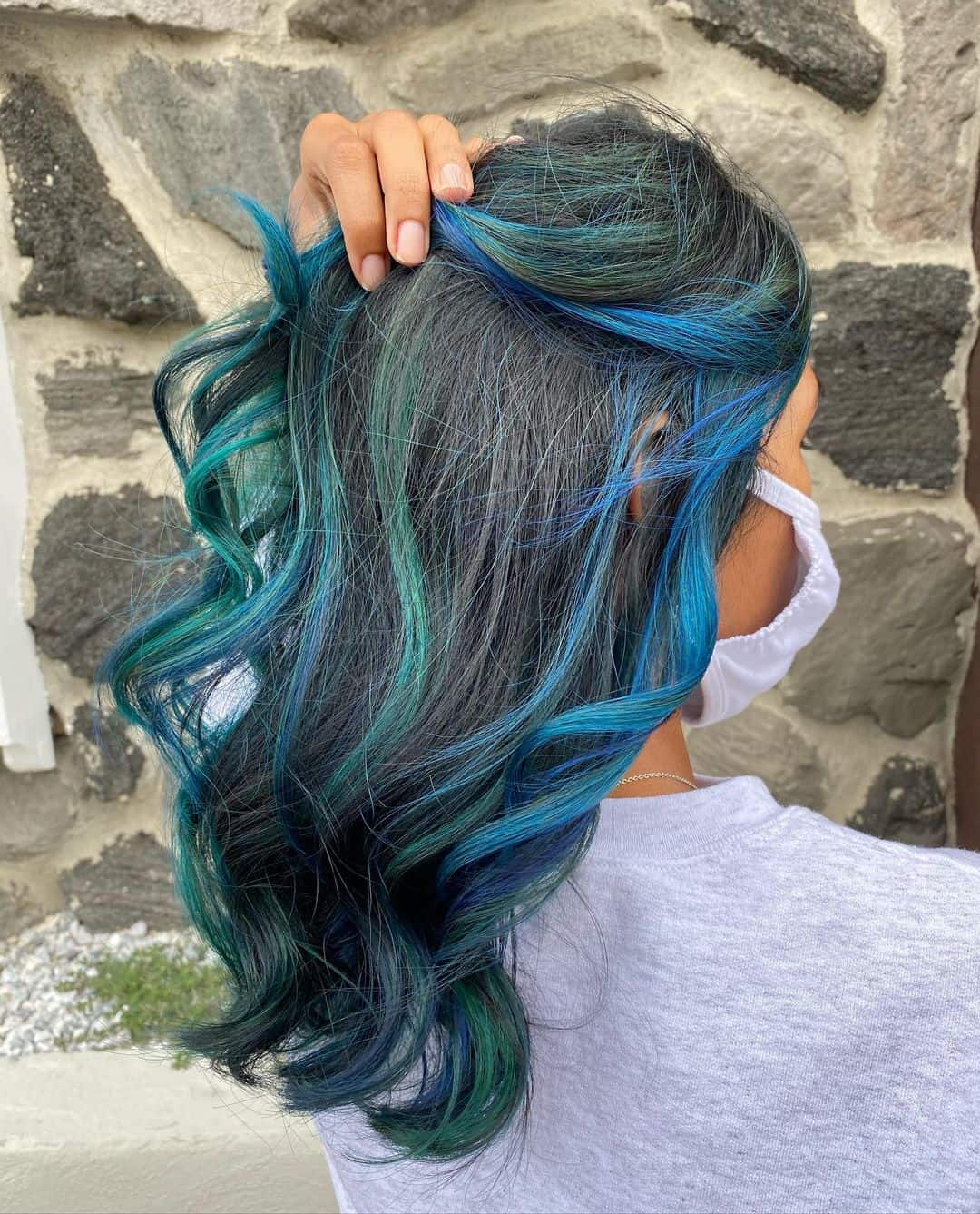 40 Best Blue Highlights on Black Hair Ideas 2022 Updated  Tattooed Martha