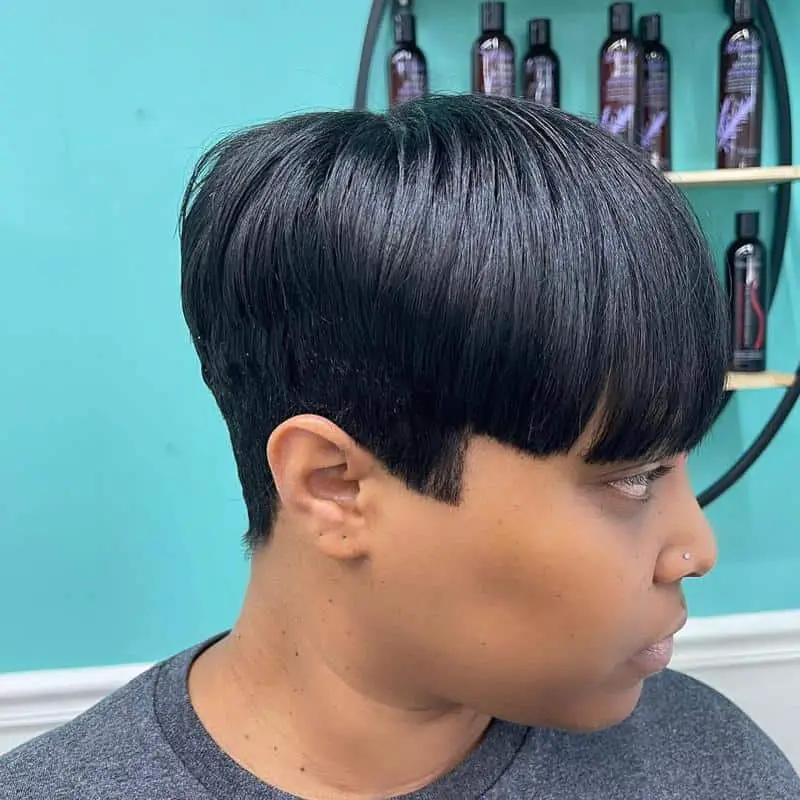 Bold Bowl Cut For Black Women 1