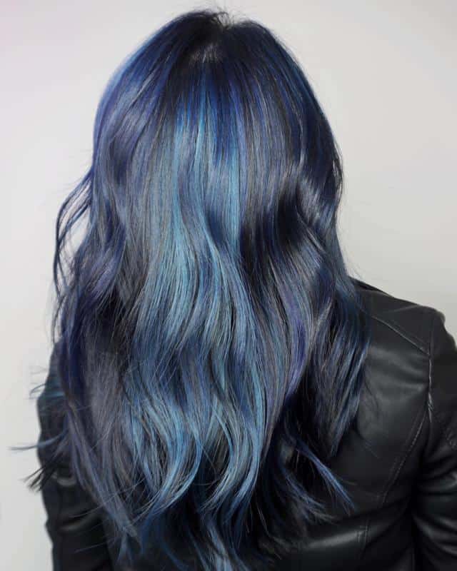 40 Best Blue Highlights on Black Hair Ideas (2023 Update) 41 Bright Blue Highlights 2