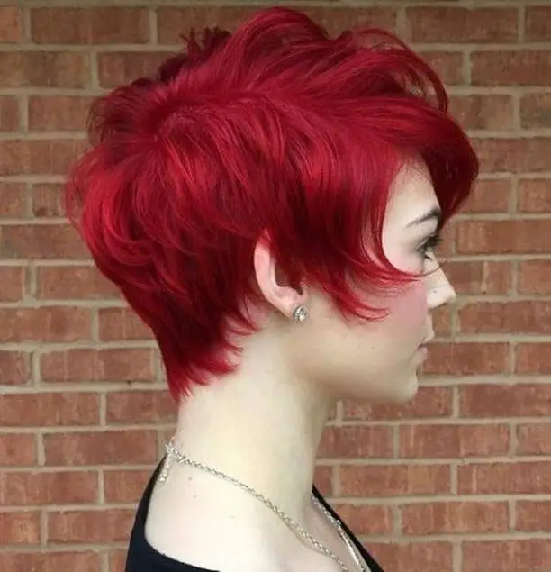 Bright Colored Taper Haircut 1