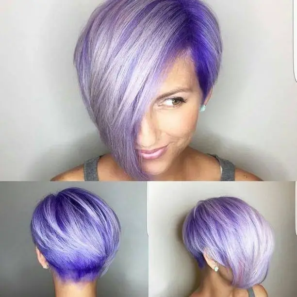 Bright Colored Taper Haircut 2