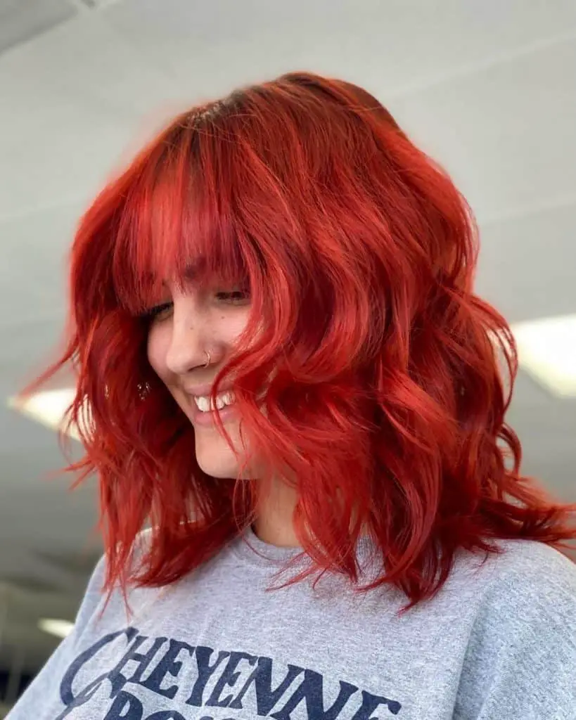curly hair wolf cut female curly hair wolf cut female