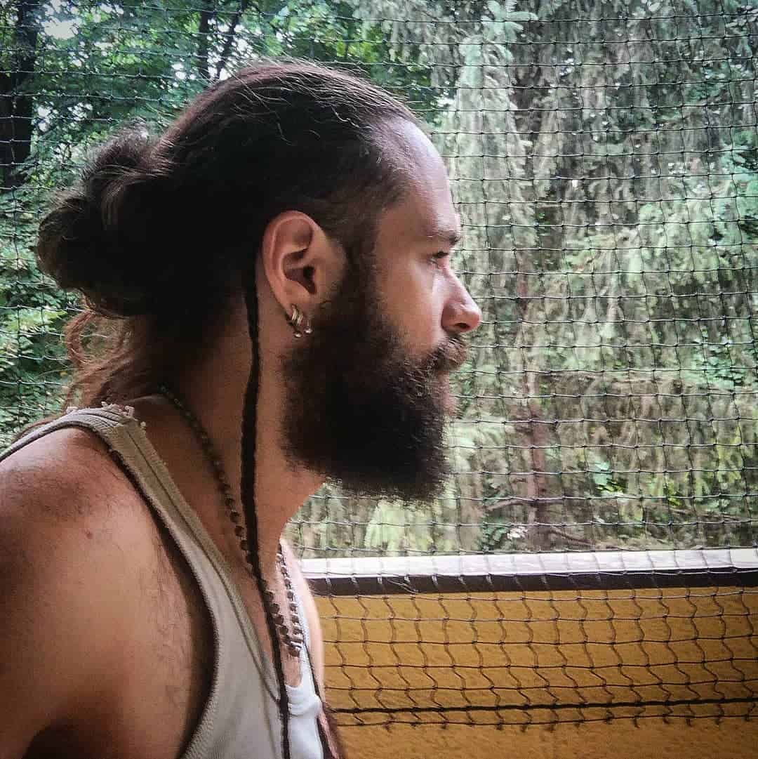 Top 30 Best Viking Hairstyle Ideas For Men (2023 Update) 8 Brown Hair Viking Look With Beard