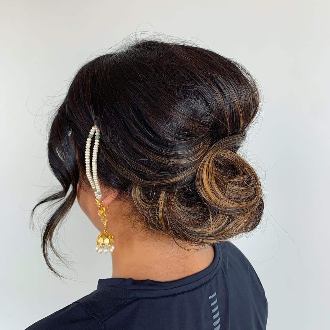 Brown Hair With A Clip Updo Idea