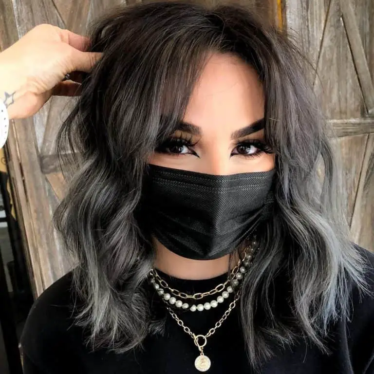 30+ Gorgeous Grey and Silver Highlights on Black Hair (2023 Update ...