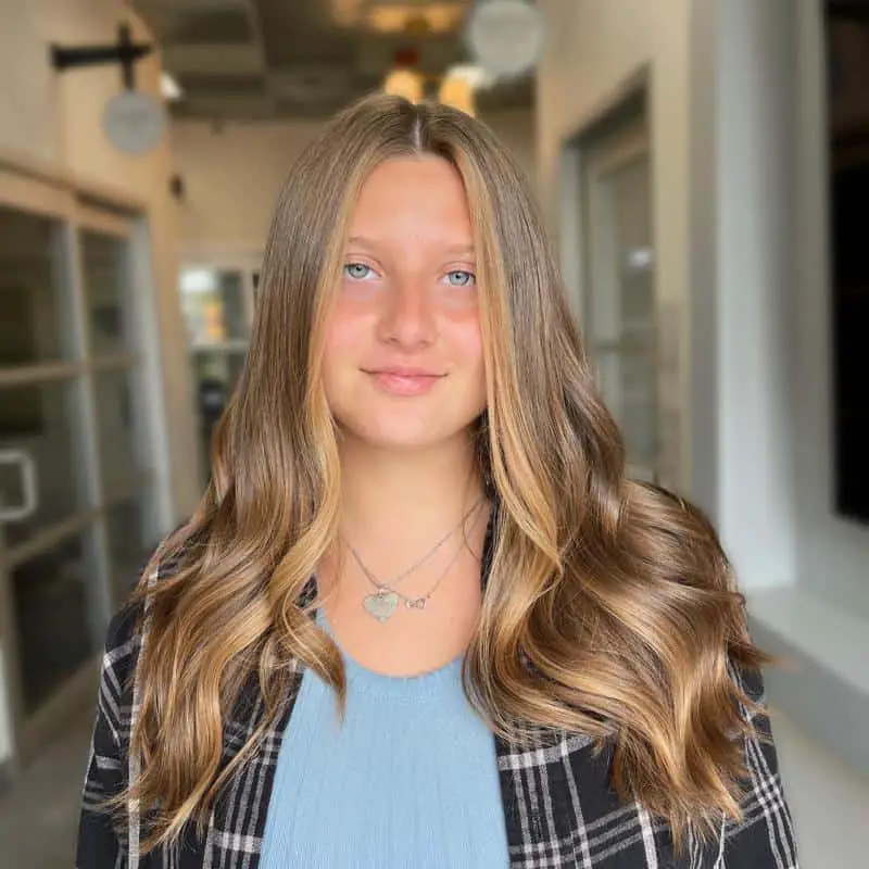 50+ Delicious Caramel Highlights on Brown Hair: Trendy Ideas For A Hair Makeover 9 Caramel Balayage With Front Blonde Framing 2