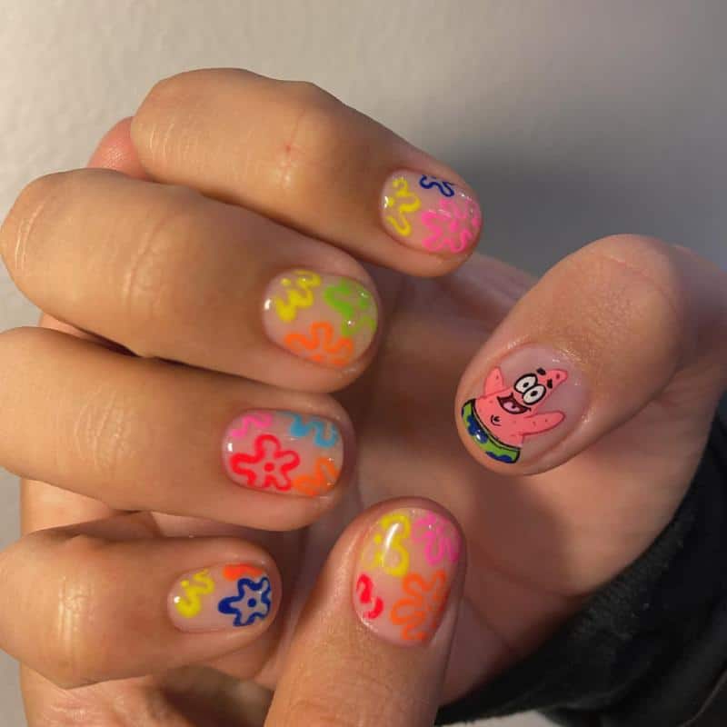 Cartoon Nails for Kids 2