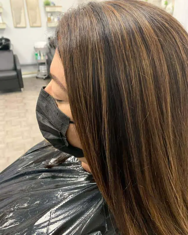 70+ Bold Dark Red Hair Styles: Latest Trends To Rock In 2022 58 Chestnut Highlights 1