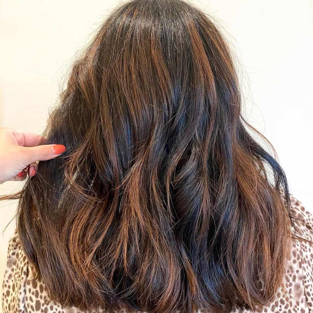 Chocolate Balayage For Dark Hair