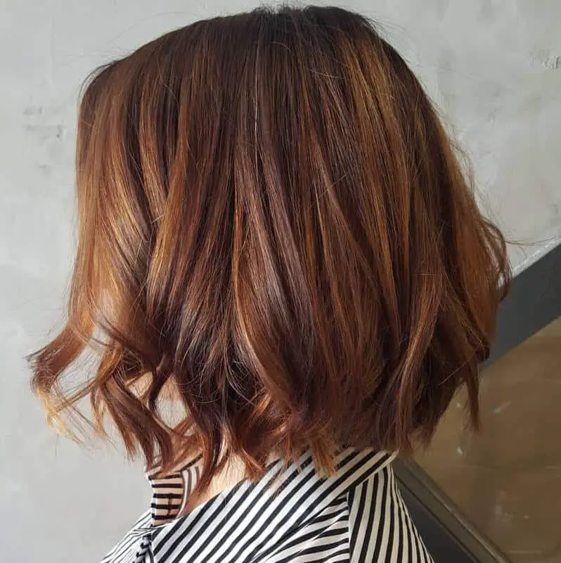 50+ Delicious Caramel Highlights on Brown Hair: Trendy Ideas For A Hair Makeover 48 Chop it Up With Highlights 1