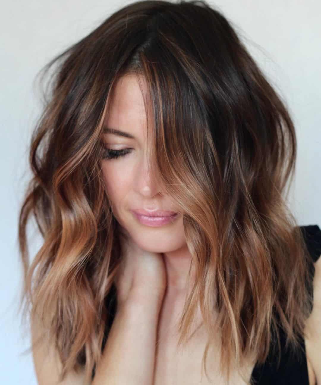 Top 30 Copper Highlights On Brown Hair (Short And Long) - Tattooed Martha