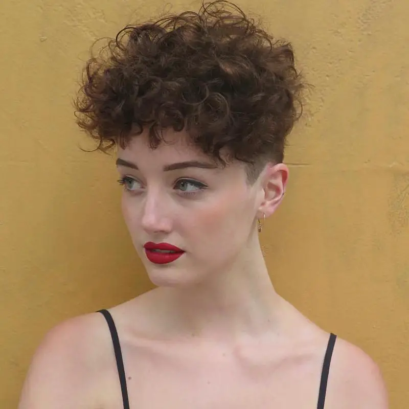 40+ Mushroom Haircut Styles (For Both Men And Women) 38 Curly Bowl Cut 2