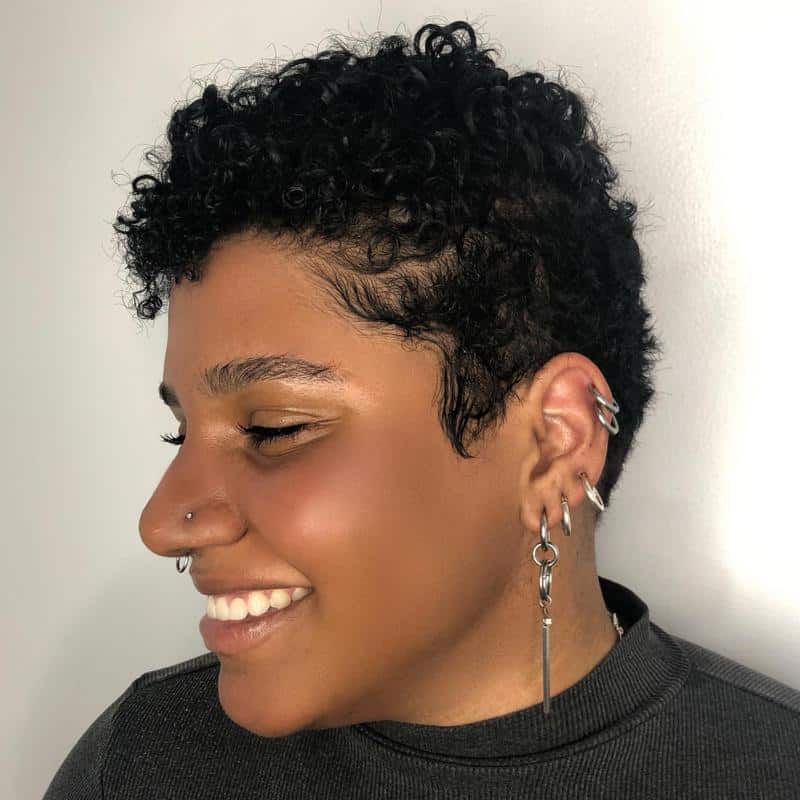 Curly Pixie For Black Women 2
