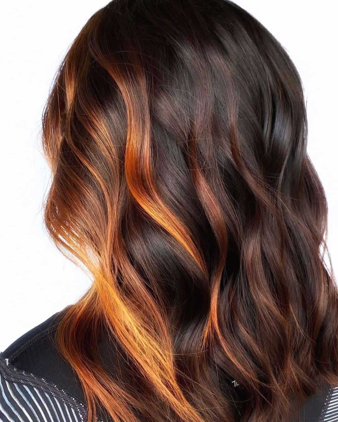 Top 30 Copper Highlights On Brown Hair (Short And Long) - Tattooed Martha