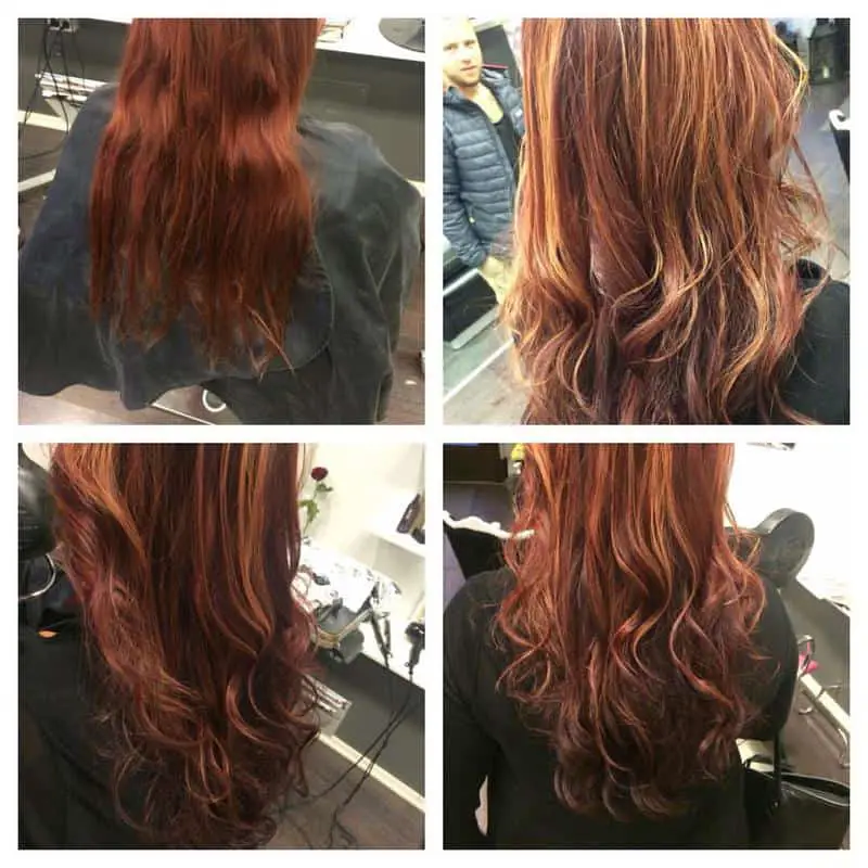 Dark Red Hair Extensions 1