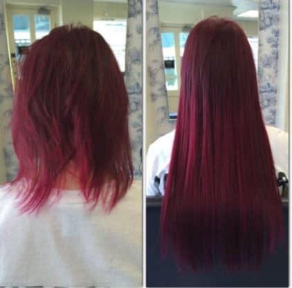 Dark Red Hair Extensions 2