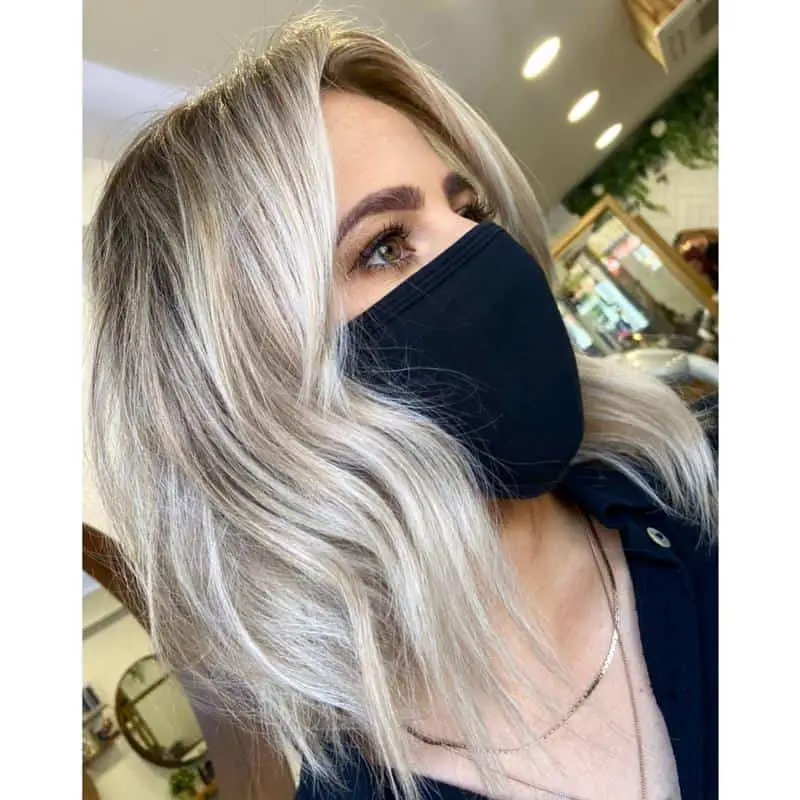 Dark Roots Blonde Bangs 2