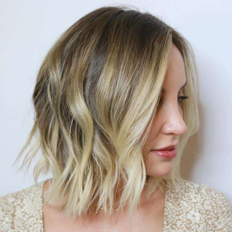 Dark Roots Blonde Bob 1