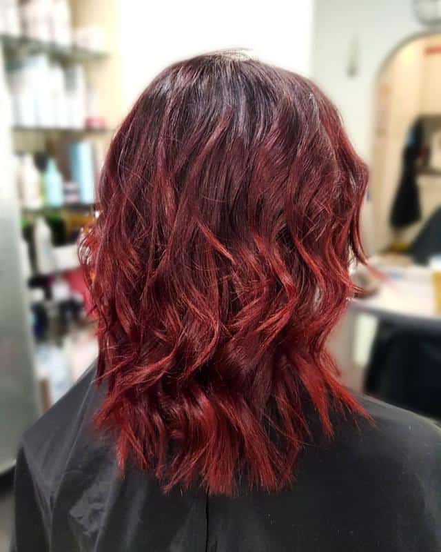 70+ Bold Dark Red Hair Styles: Latest Trends To Rock In 2022 15 Dark Roots Red Hair 2