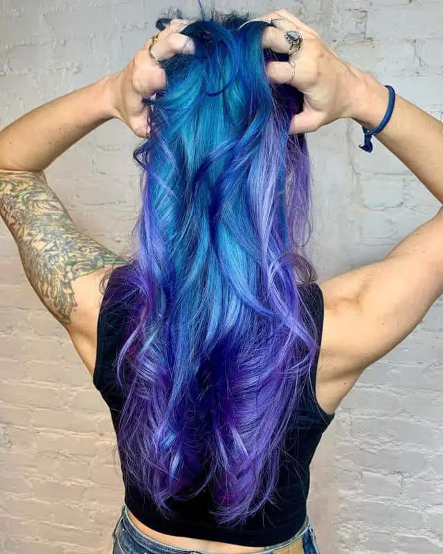 Dark Blue Hair With Purple Highlights 3