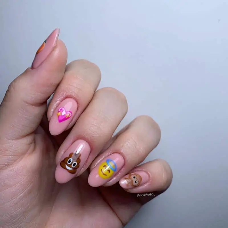 100+ Best Cute Nail Ideas for Kids (2023 Update) 88 Emoji Nails for Kids 2