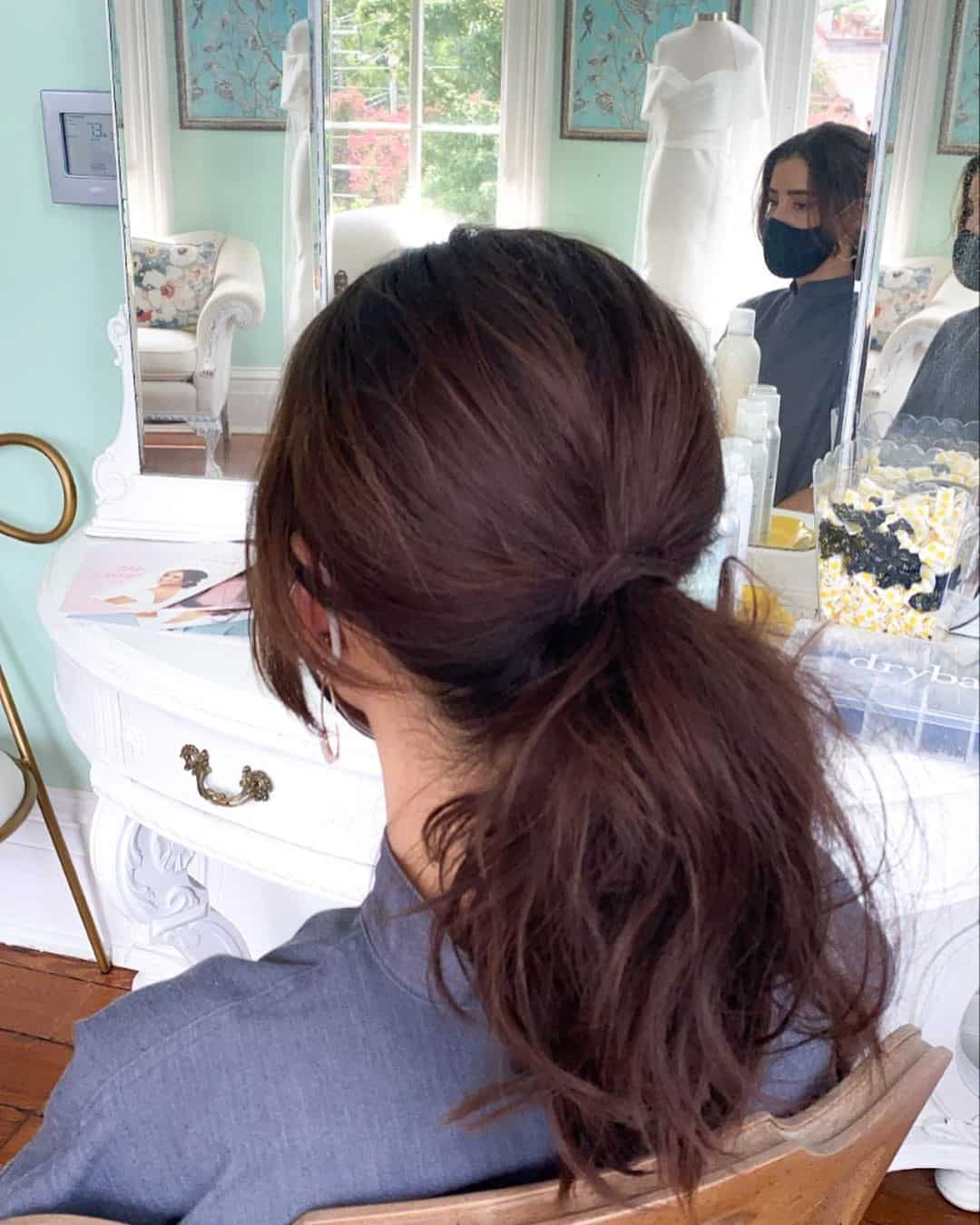 Fluffy & Brown Messy Ponytail Hairstyles