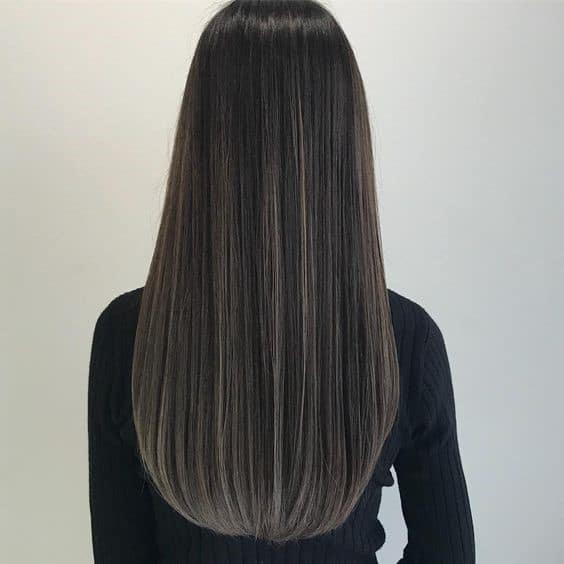 30+ Gorgeous Grey and Silver Highlights on Black Hair (2023 Update) 21 Frosty Highlights on Black Hair