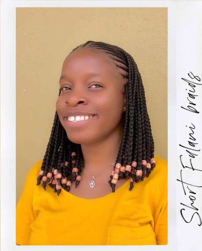 50+ Short Hairstyles For Black Women: 2022 Favorite Looks 54 Fulani Braids For Black Women 3