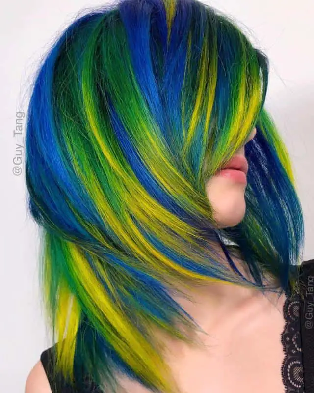 40+ Green Hairstyle Ideas That Will Blow Your Mind (2023 Update) 28 Green and primary colors