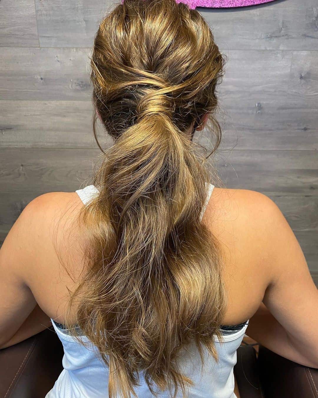 Highlights Look Messy Ponytail Hairstyles