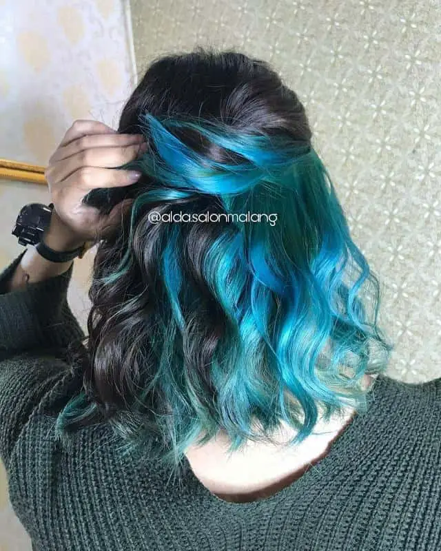 40 Best Blue Highlights on Black Hair Ideas (2023 Update) 35 Icy Blue Highlights 2