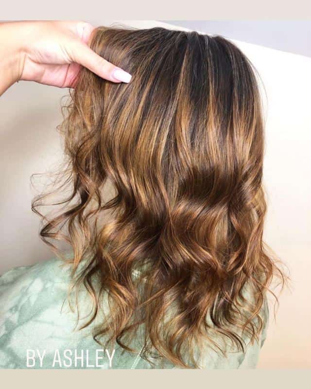 Icy Mocha Highlights on Brown Hair 1