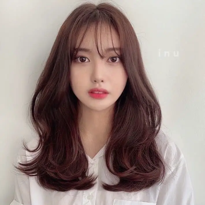 Korean Bangs Hairstyle